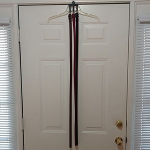Set of 3 suede like belts